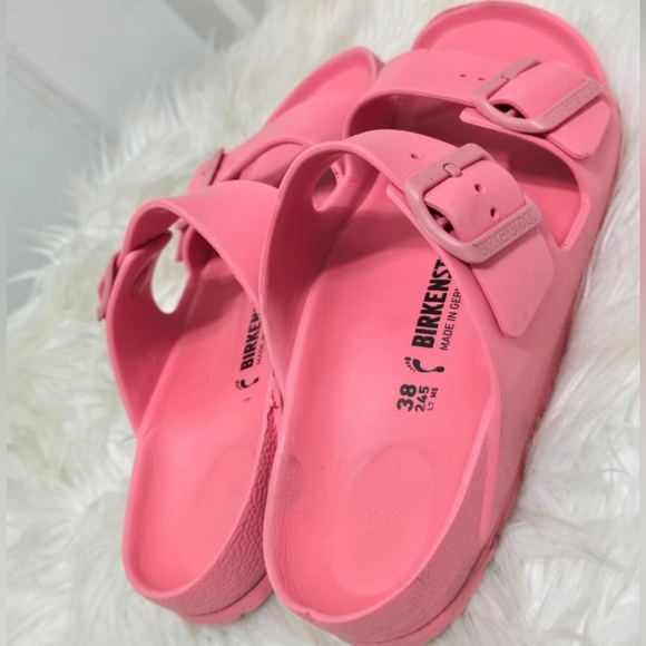 Birkenstock Arizona Unisex Pink Sandals Size EU 38🌴✌️ - Picture 4 of 7